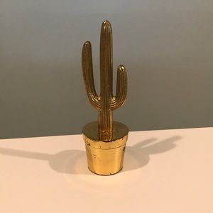 West Elm Brass Cactus